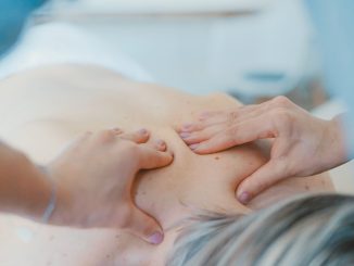 Massage för att hantera arbetsrelaterad stress illustration